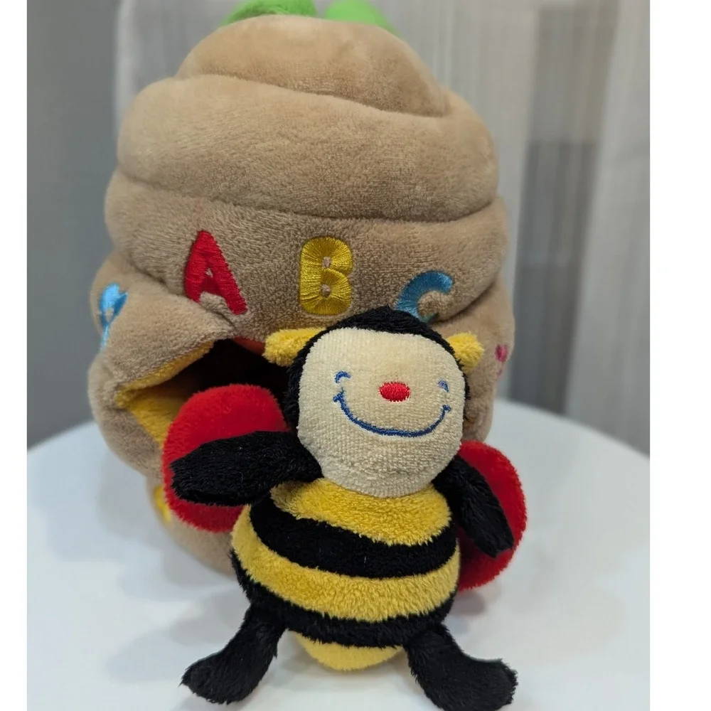 Melissa & Doug Ks Kids Musical Pull Beehive Plush Baby Sensory Toy 9159 Brown